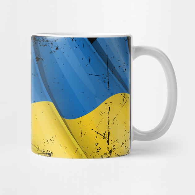 SLAVA UKRAINI GRUNGE FLAG by spicoli13